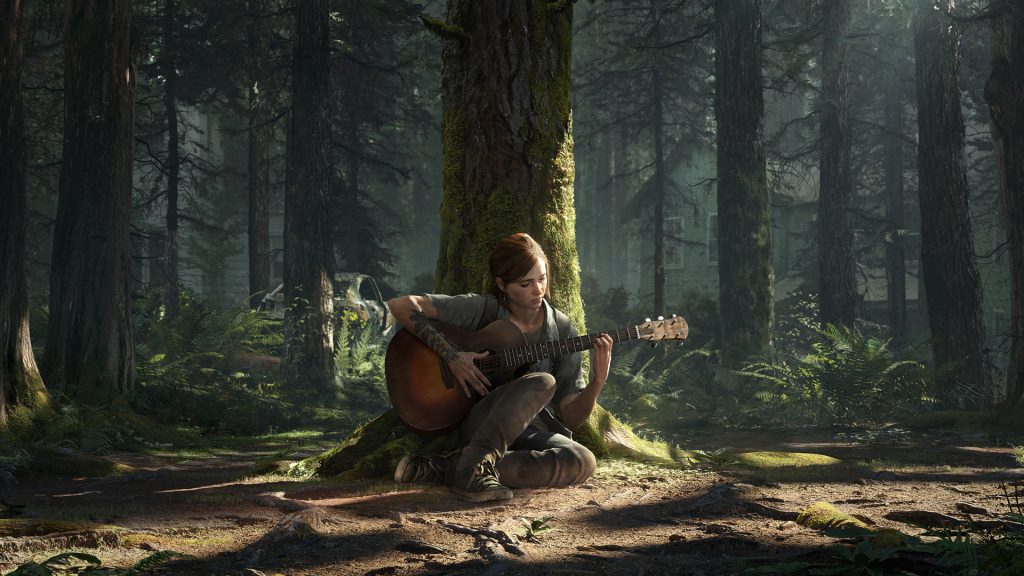 Ellie Williams The Last of Us Part II chitarra casa vuota identità perduta