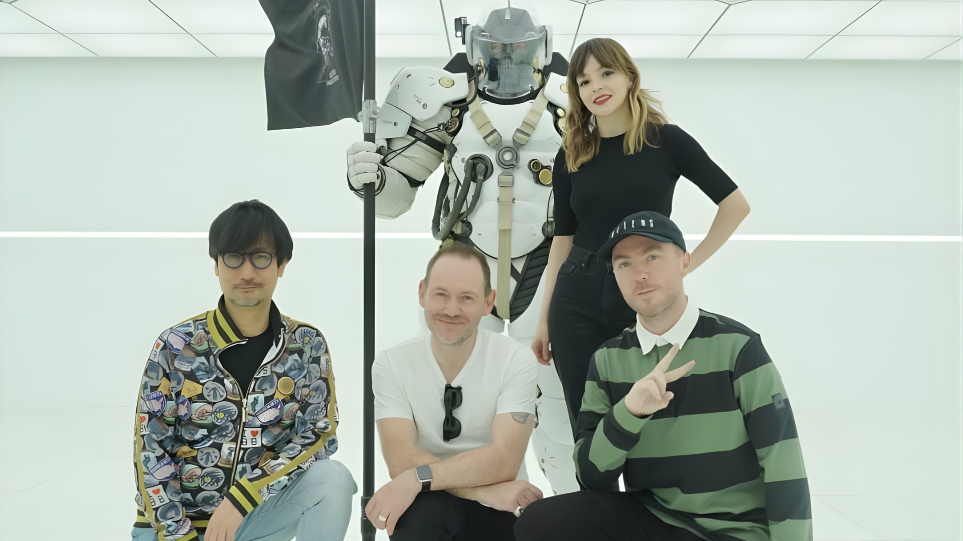 I CHVRCHES durante la registrazione di Death Stranding per Hideo Kojima