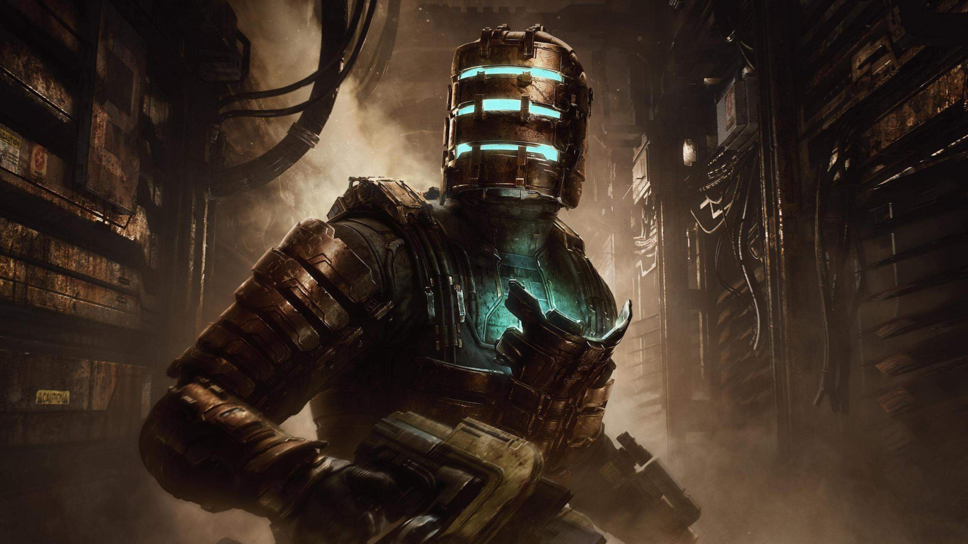 Isaac Clarke in tuta RIG sulla nave Ishimura in Dead Space, ingegnere silenzioso simbolo del lavoratore alienato