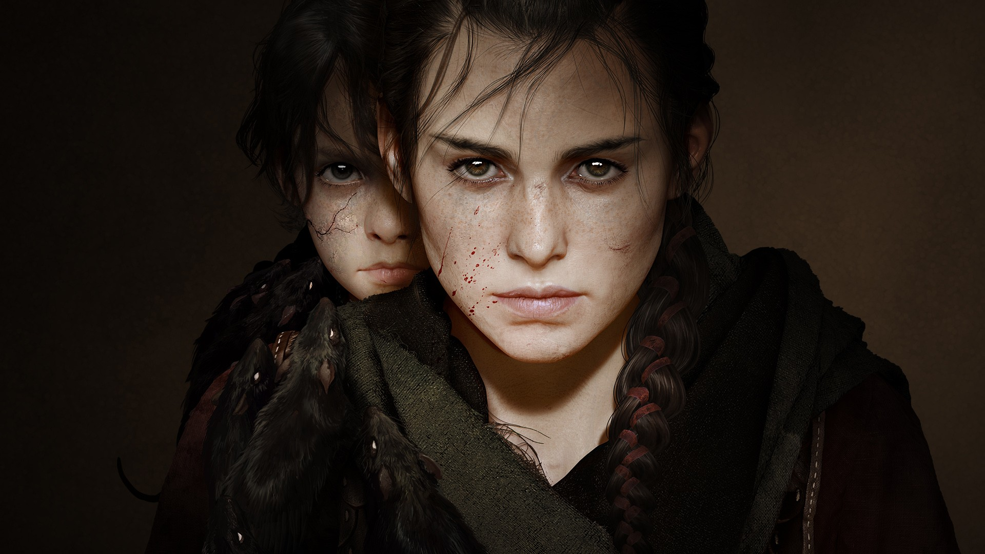 Amicia De Rune tiene per mano il fratello Hugo mentre attraversano la Francia medievale devastata dalla peste in A Plague Tale