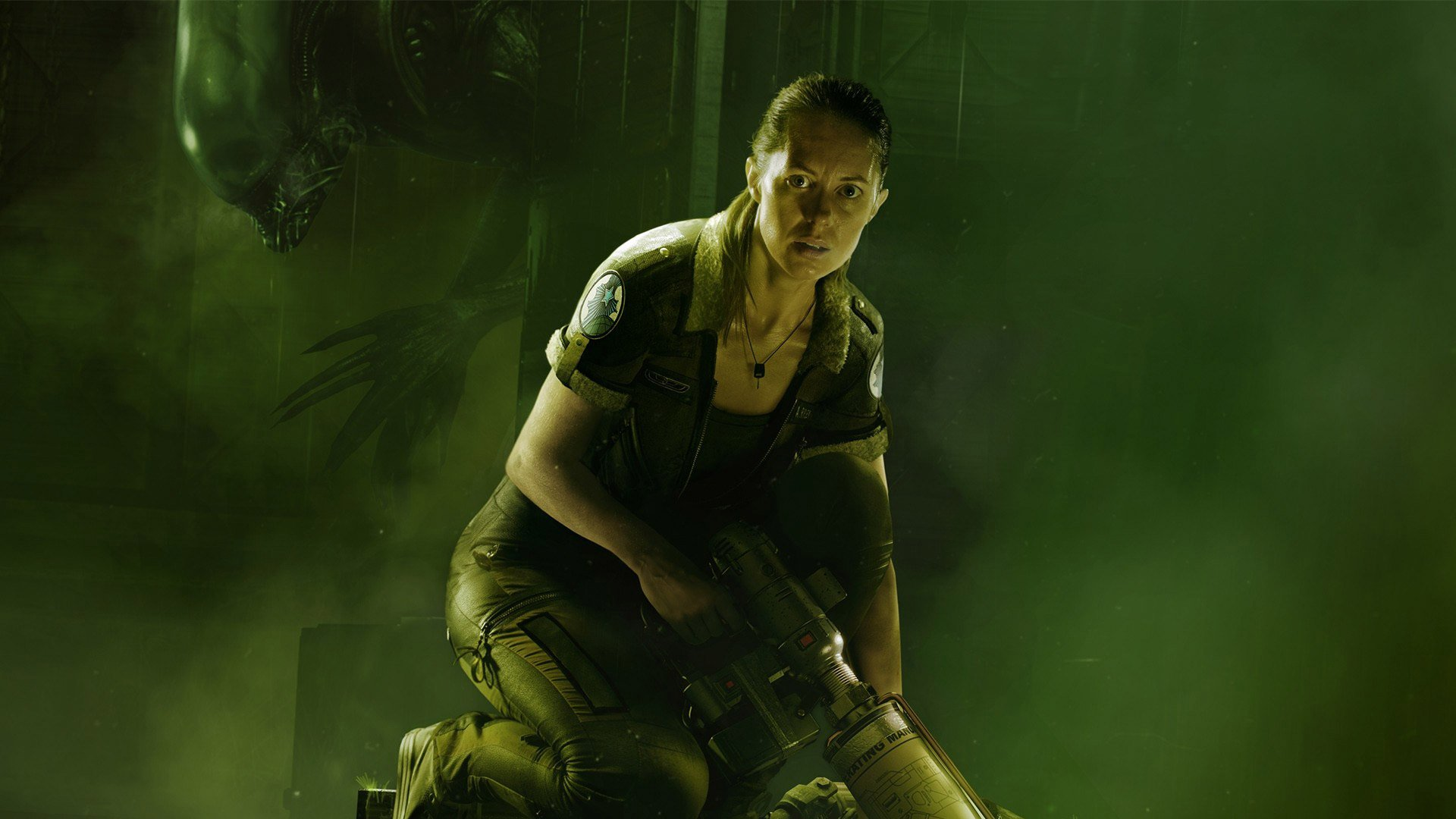 Amanda Ripley protagonista di Alien Isolation sulla stazione Sevastopol cerca la madre Ellen Ripley dispersa Creative Assembly 2014