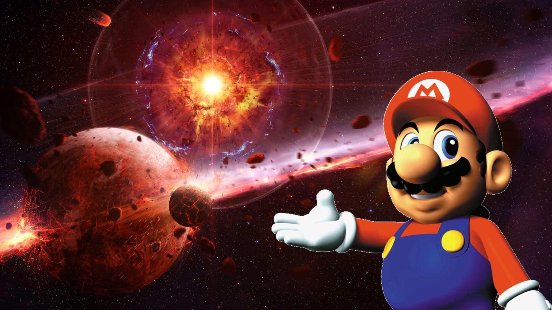 Mario Odyssey personaggio deformato dal bug floating point ai confini della mappa videogioco