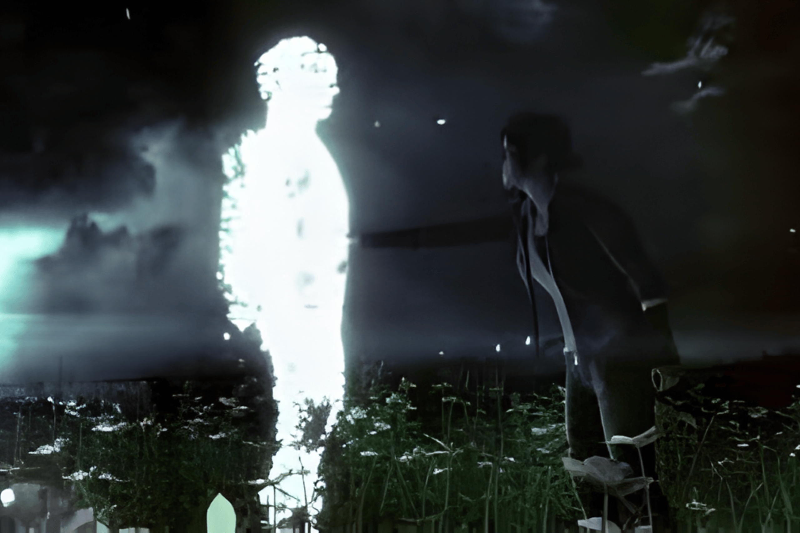 Jodie Holmes e Aiden in Beyond: Two Souls, legati dal cordone invisibile che attraversa l'intero gioco