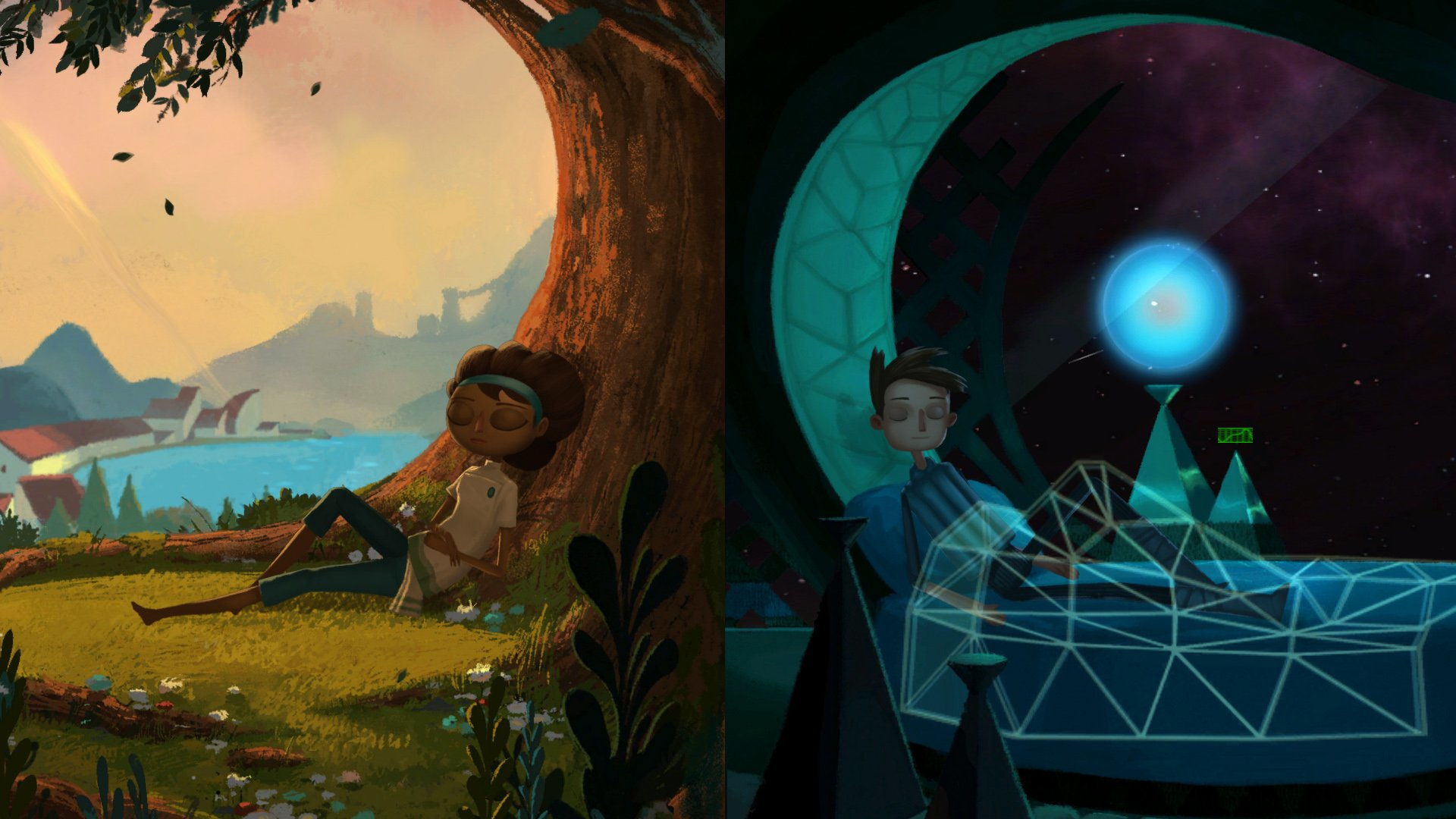 Vella e Shay, i due protagonisti di Broken Age di Double Fine Productions