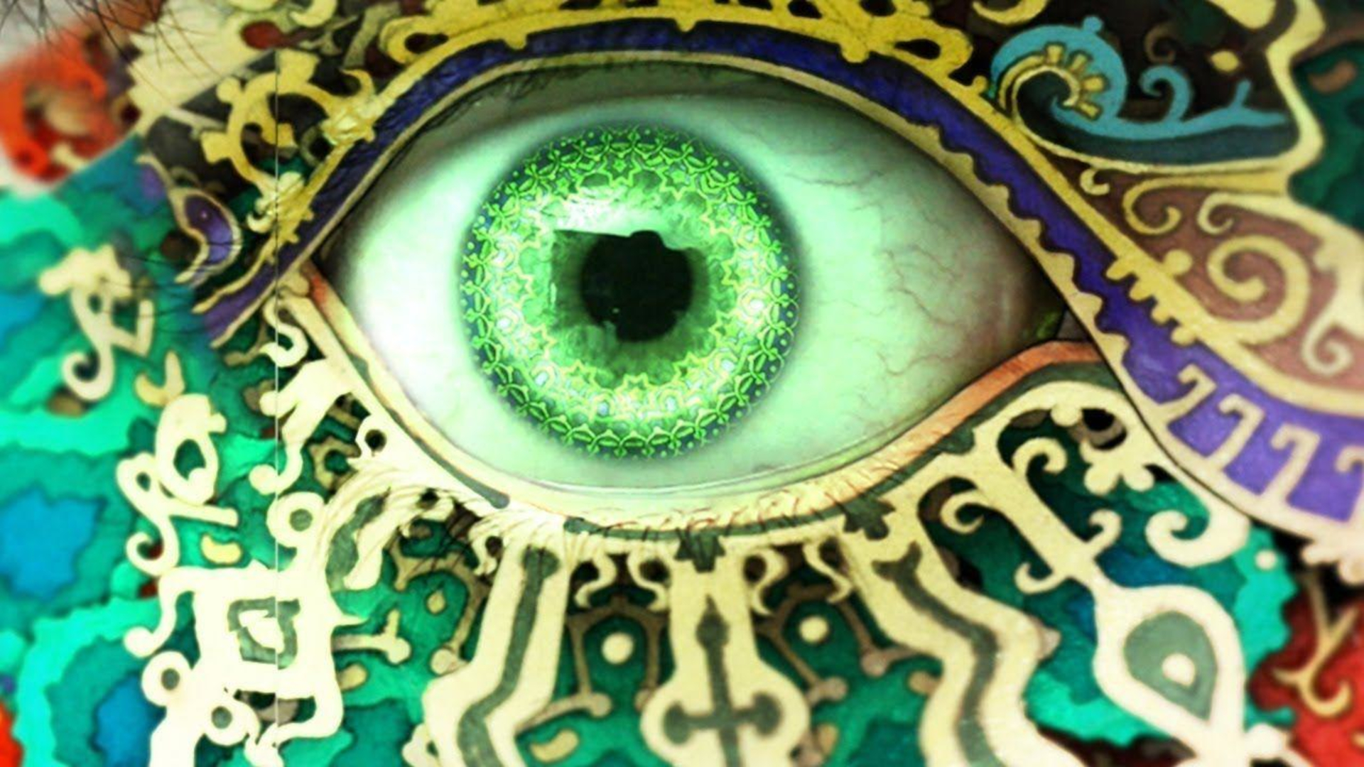 Gorogoa di Jason Roberts, quattro riquadri illustrati a mano con scene sovrapposte di un bambino che insegue una figura divina attraverso epoche diverse