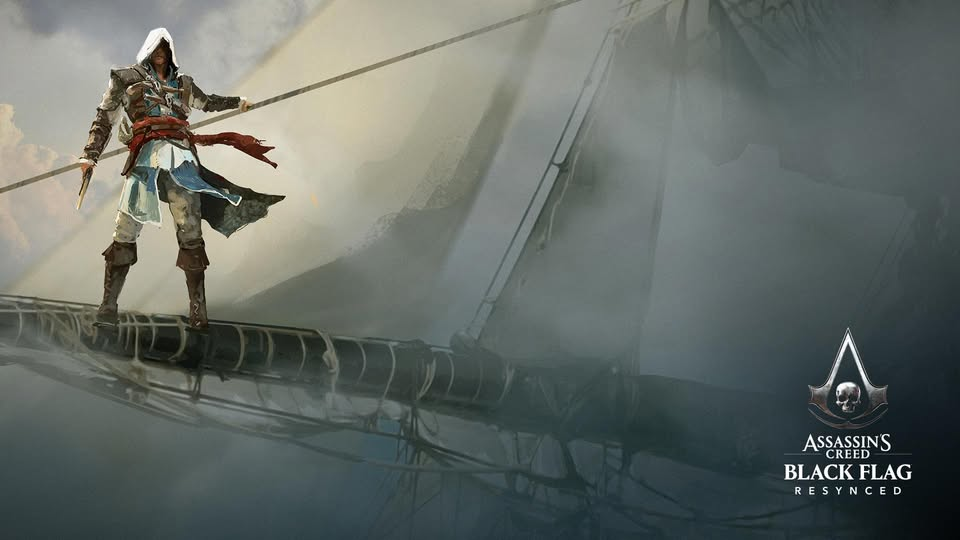 Edward Kenway a bordo della Jackdaw nei Caraibi in Assassin's Creed Black Flag Resynced, remake di Ubisoft Singapore in uscita il 9 luglio 2026