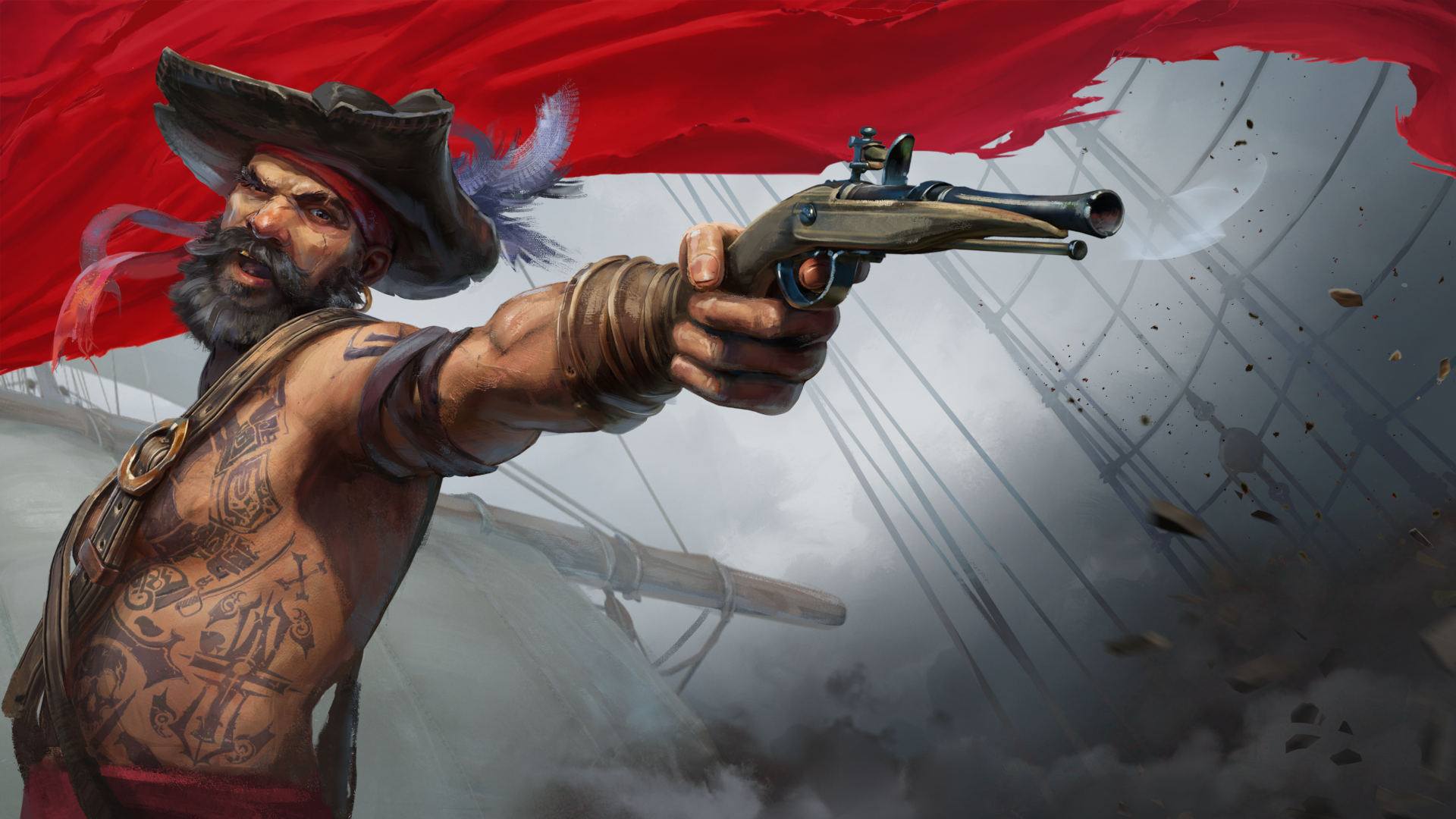 Combattimento navale in Windrose, survival di pirati in accesso anticipato su Steam sviluppato da Kraken Express